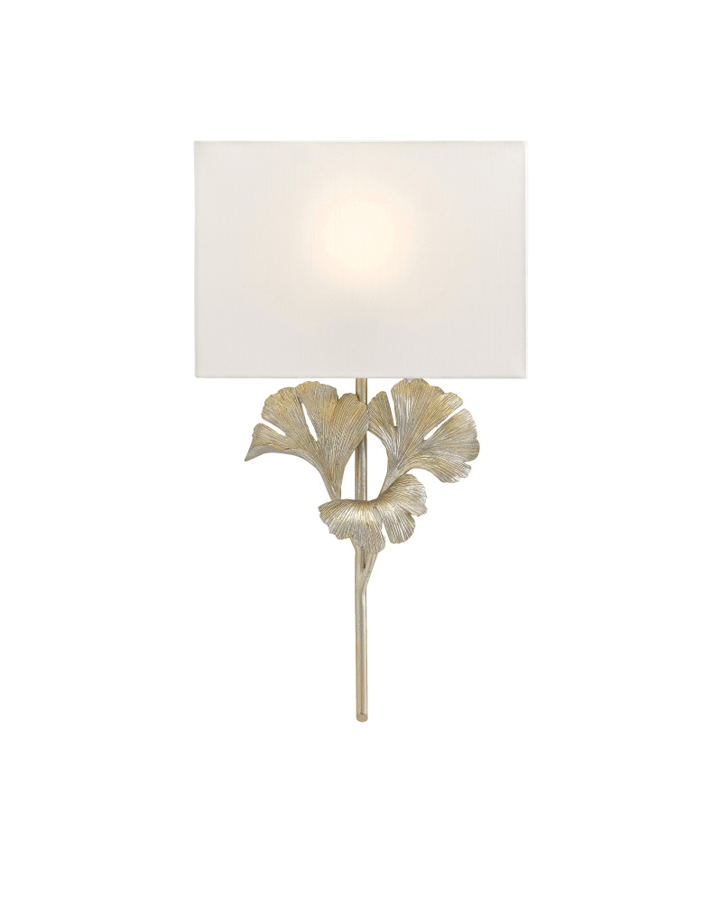 Gingko Silver Wall Sconce