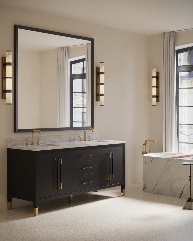 Brenham Large Bronze Wall Sconce