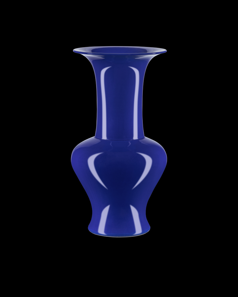 Ocean Blue Corolla Vase