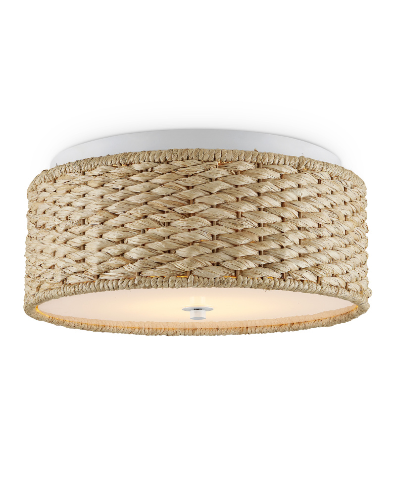 Colchester Raffia Flush Mount