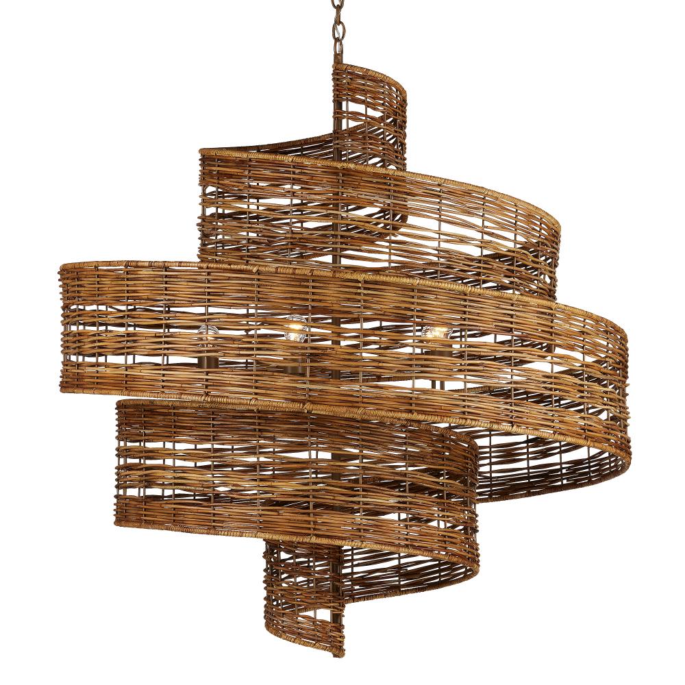 Saisei Grande Rattan Chandelie