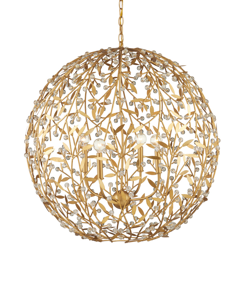 Secret Garden Gold Orb Chandelier