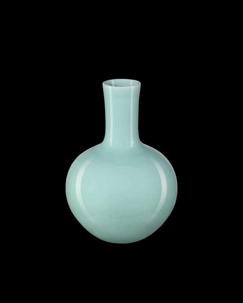 Celadon Small Green Straight Neck Vase