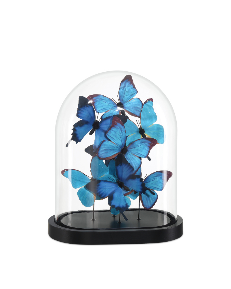 Rue de Bac Blue Medium Butterflies