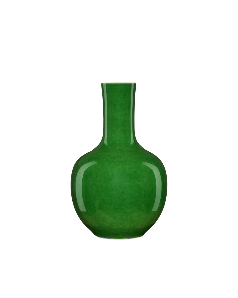 Imperial Green Long Neck Vase