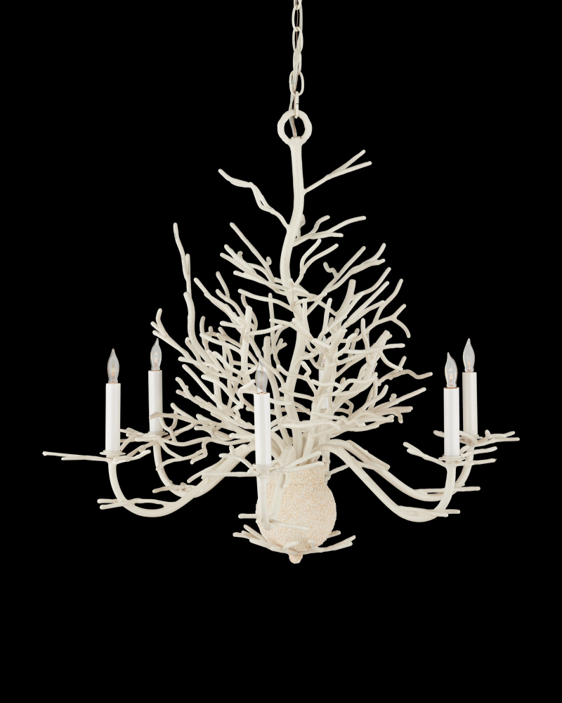 Seaward Small White Chandelier