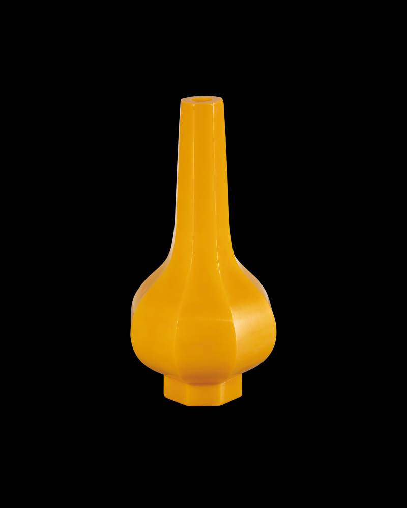 Yellow Peking Stem Vase