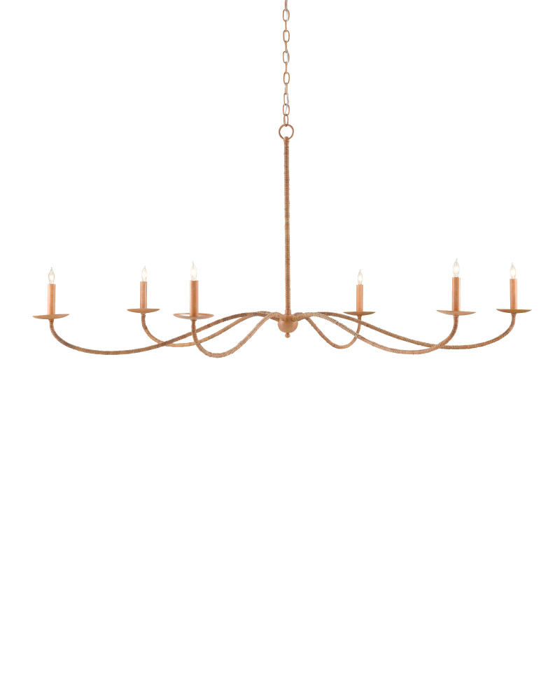 Saxon Large Tan Chandelier