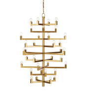 Currey 9000-0919 - Andre Large Brass Chandelier
