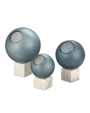 Currey 1200-0900 - Fresno Blue Orb Set of 3