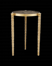 Currey 4000-0180 - Corrado Cappuccino Marble Accent Table