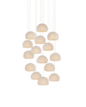 Currey 9000-1180 - Virtu 15-Light Round Multi-Drop Pendant