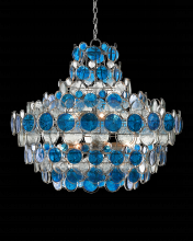 Currey 9000-0723 - Galahad Large Blue Chandelier