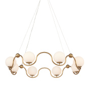 Currey 9000-0878 - Equilibrium Brass Chandelier
