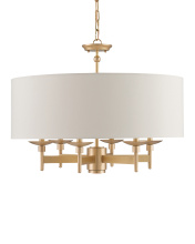 Currey 9299 - Bering Brass Semi-Flush Mount