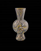 Currey 1200-0732 - Brown Marbleized Round Vase