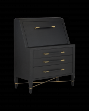 Currey 3000-0268 - Verona Black Secretary Desk