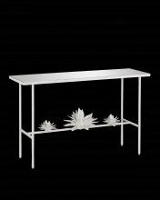 Currey 4000-0167 - Sisalana White Console Table