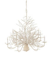 Currey 9188 - Seaward Large White Chandelier
